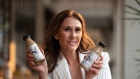 Natalie Sarich-Dayton, CEO of Brownes Dairy in Western Australia, with the company’s ready-to-drink cold coffee, Hunt and Brew.