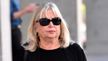 George Gerbic's ex-wife, Cheryl Aiken leaving the Brisbane Supreme Court.  Image via The Brisbane Times | Stay at Home Mum