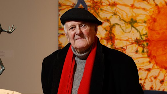 Artist John Olsen pictured in 2017.