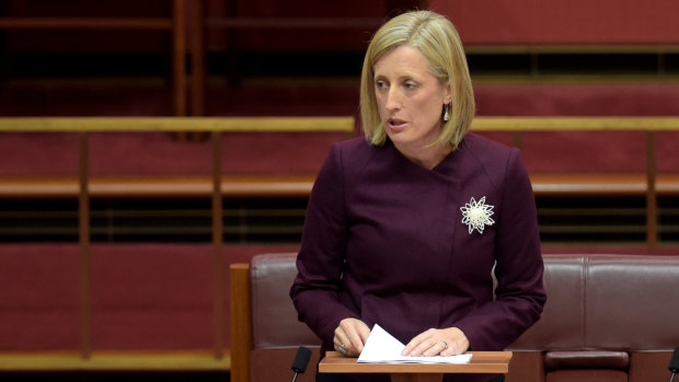 Katy Gallagher, who was ousted from the Senate in May over citizenship issues. 