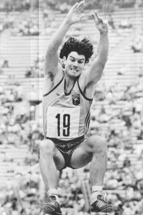 Peter Hadfield competes in the 1980 Olympics in Moscow.