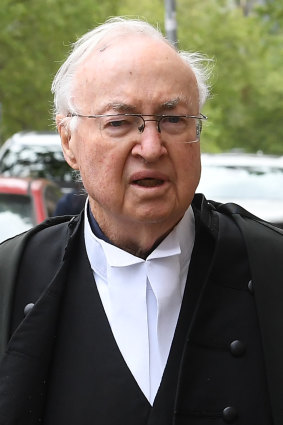 Ms Di Falco's barrister, Ron Meldrum, QC, leaves the Supreme Court on Tuesday.