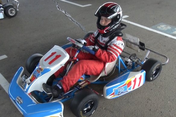 Oscar Piastri in his karting days.