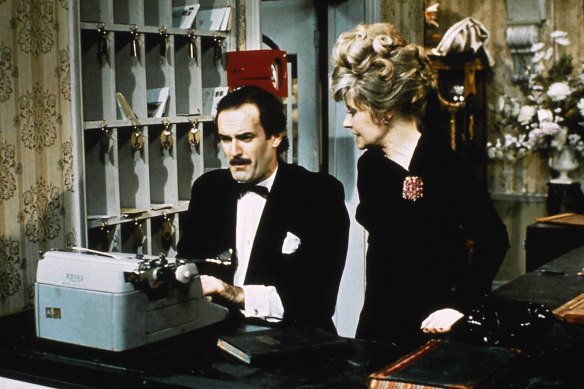 Matching guest and accommodation before they check in is a bit of an art... Basil (John Cleese) and Sybil (Prunella Scales) in a scene from “Fawlty Towers”.