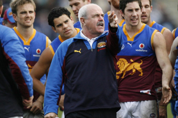 Leigh Matthews during his days coaching the Brisbane Lions.