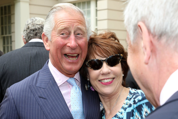 At a reception to mark The Duchess of Cornwall’s 70th birthday at Clarence House in 2017 in London. 