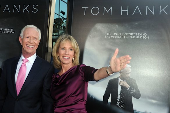 Hero pilot Chelsey “Sully” Sullenberger, pictured in 2016 with wife Lorrie, has called for the issue to be addressed quickly.