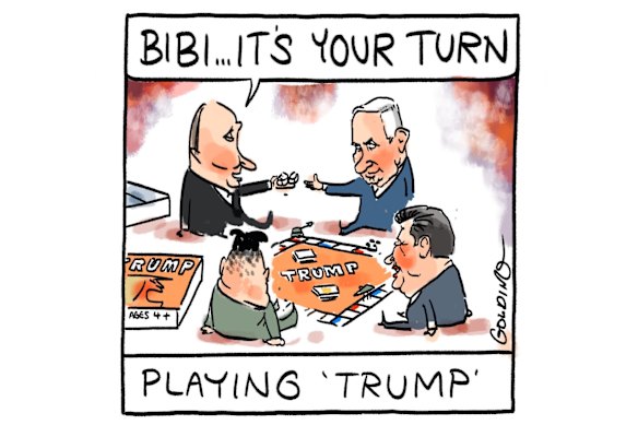 Cartoonist Matt Golding has been won for his “Playing Trump” cartoon.
