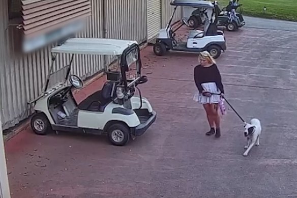 Police want to speak to a young woman who, with her dog in tow, allegedly stole a golf buggy from Redland Bay Golf Club.