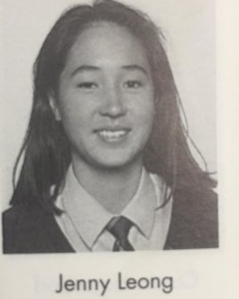 Year 12 school photo of Jenny Leong