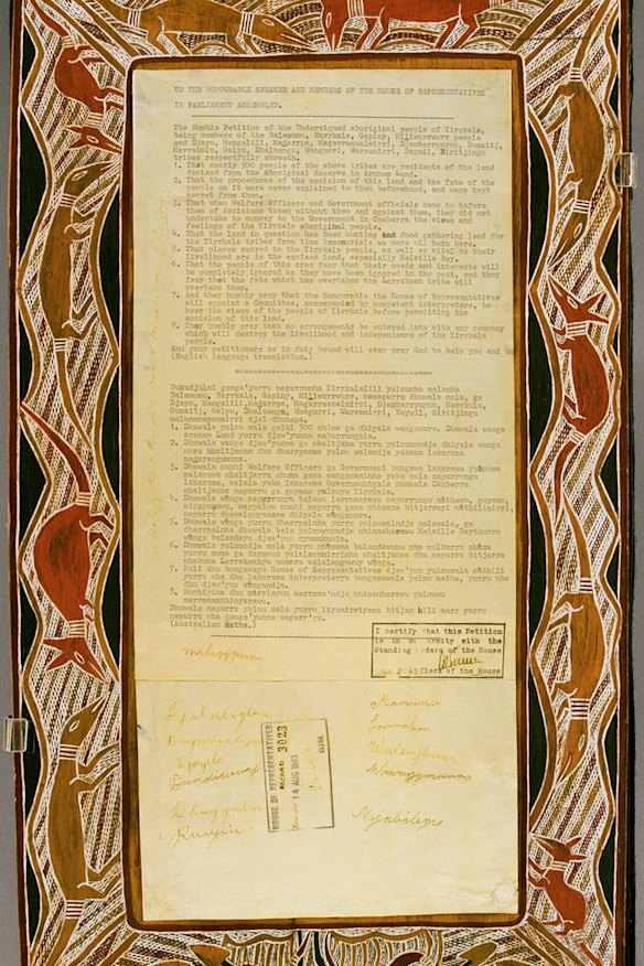 One of the Yirrkala bark petitions