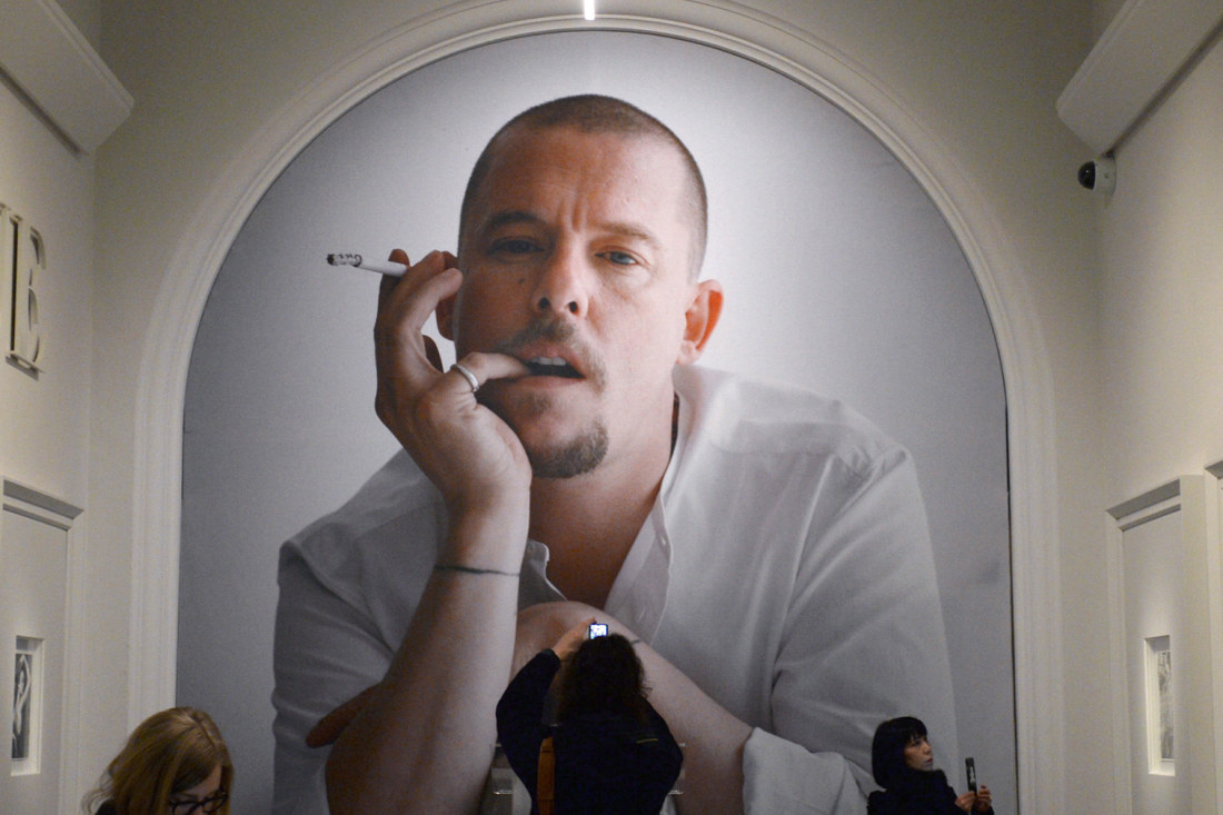 Designer Alexander McQueen  I just don't get him