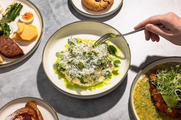 Ricotta gnocchi and other assorted dishes.
