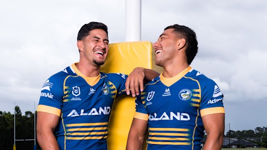 Parramatta Eels Rugby League young guns Dylan Brown and Will Penisini.