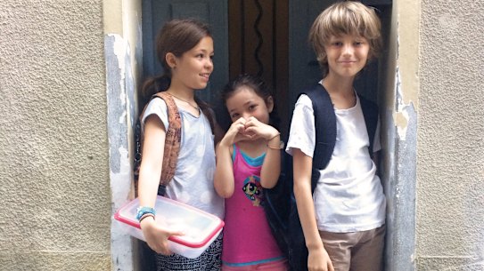 Rachael Mogan McIntosh’s three children gradually learnt
to embrace French life.