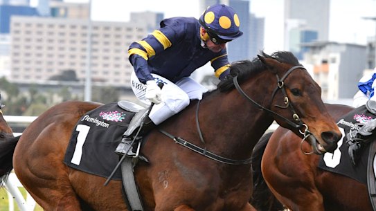 Jockey Brian Higgins will be saddling up for just his third group 1 ride in a 20-year career.