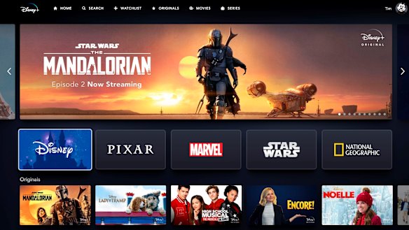 Disney+ has an attractive, organised and animated interface, though some digging is required to reach some titles.
