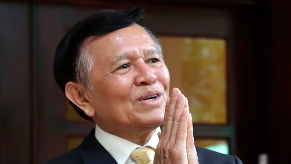 On trial: Cambodia National Rescue Party's President Kem Sokha.