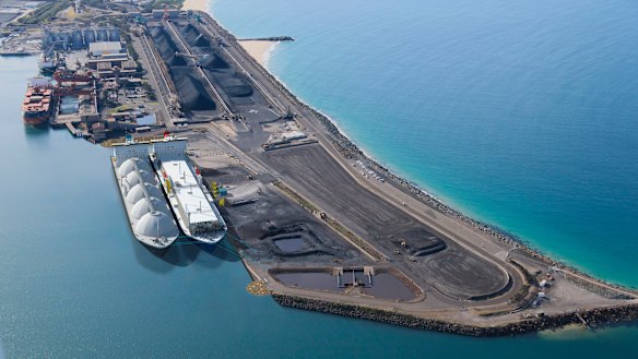 Model of gas terminal site. 