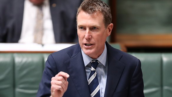  Attorney-General and Minister for Industrial Relations Christian Porter during Question Time at Parliament House.