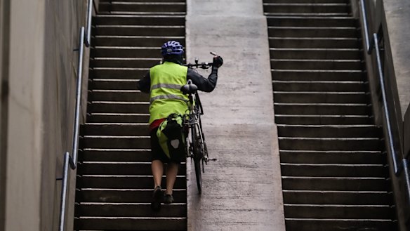 Transport for NSW says it is working to finalise plans for cycling ramps at both ends of the Sydney Harbour Bridge.