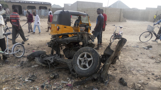 A recent suicide bomb attack in Maiduguri, Nigeria, where violence is common.