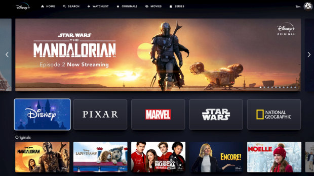 Disney+ has an attractive, organised and animated interface, though some digging is required to reach some titles.