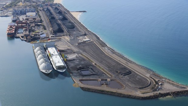 Squadron’s LNG import facility is being built at a former coal terminal at Port Kembla.