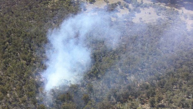 A prescribed burn, which jumped containment lines and started burning out of control in Namadgi National Park, in March 2018.