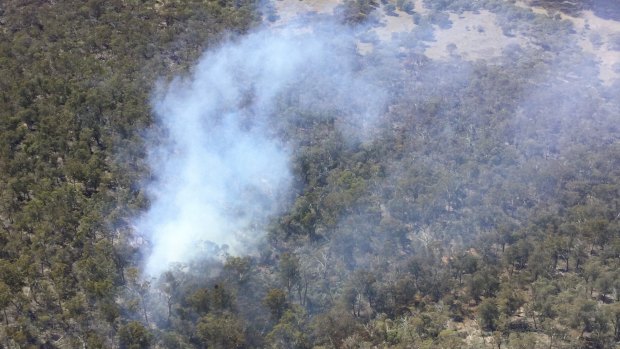 A prescribed burn, which jumped containment lines and started burning out of control in Namadgi National Park, in March.