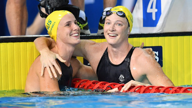 Headline act: Bronte and Cate Campbell are among the new leadership group for the Dolphins as the countdown to Tokyo heats up.