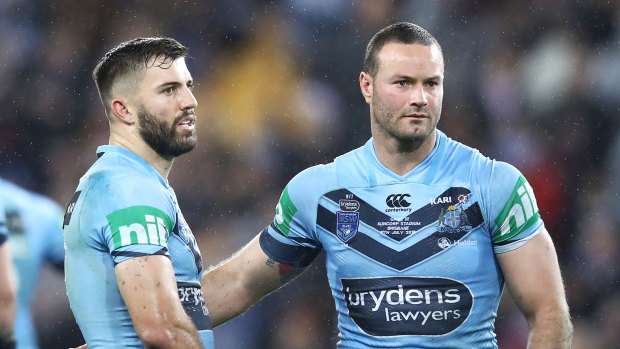 James Tedesco and Boyd Cordner have that sinking feeling in 2018.