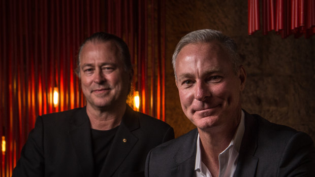 Neil Perry (left) and Rockpool Dining Group chief executive Thomas Pash.