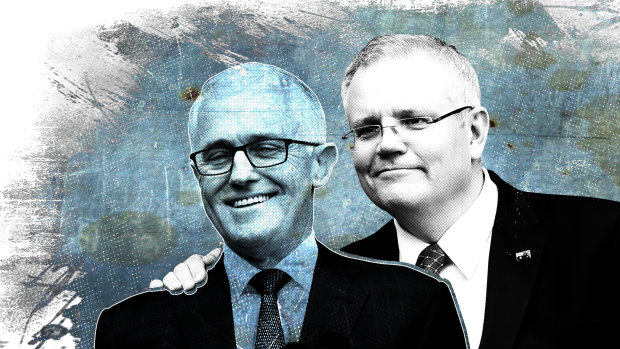 Same-same ... Malcolm Turnbull lacked courage on policy while he was strong, and Scott Morrison is making the same mistake.
