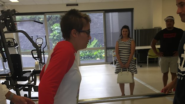 Anna during her stay at Royal Rehab hospital in Sydney's Ryde.