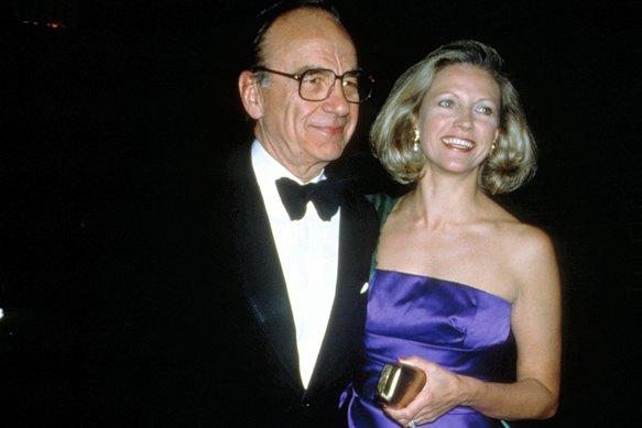 Mrs Murdoch No. 2: Rupert and his second wife, Anna, in 1989.