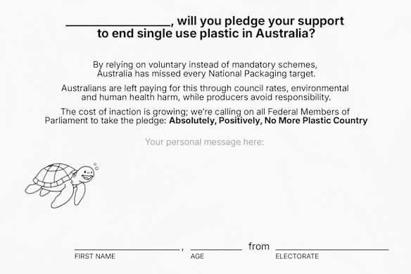 The pre-written post-cards to 80 MPs that have a Yo-Chi outlet in their local electorate.
