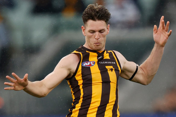 Hawthorn’s Jacob Koschitzke.
