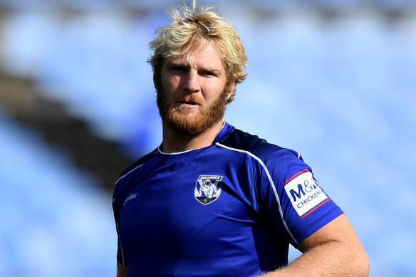 Aiden Tolman could miss three matches for the Bulldogs starting with today's postponed clash against the Roosters.