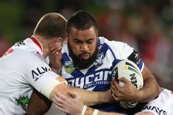 Frank Pritchard during his days with the Canterbury Bulldogs.