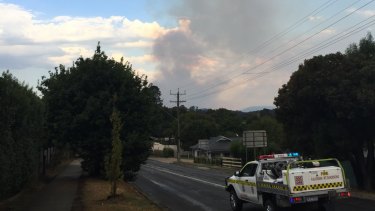 The fire can be seen from Gembrook. 