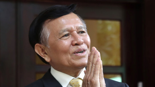 On trial: Cambodia National Rescue Party's President Kem Sokha.