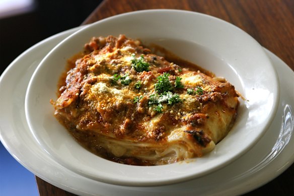 Pellegrini’s iconic lasagne.