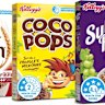 Health stars on several brands of cereal.