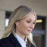 Actress Gwyneth Paltrow leaves Park City District Courthouse after being cleared.
