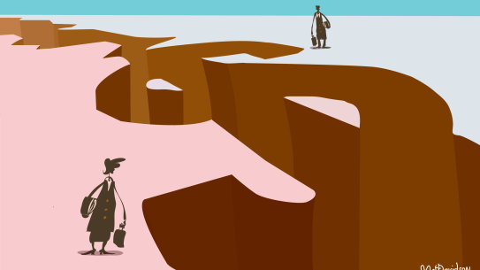 Women are being disadvantaged by a pay and superannuation gender gap.