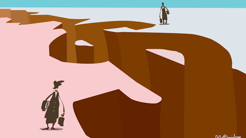 Gender pay gap narrows but highest earners still tend to be men