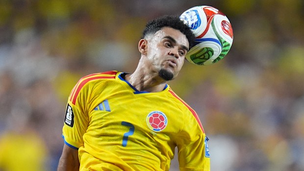 Colombia's Luis Diaz caused problems for Ghana.