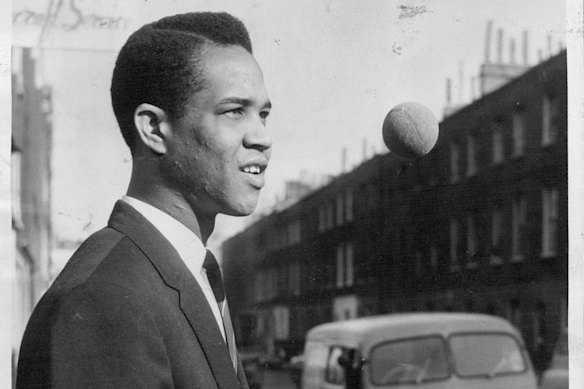 A youthful Garfield Sobers, possibly photographed in 1959.