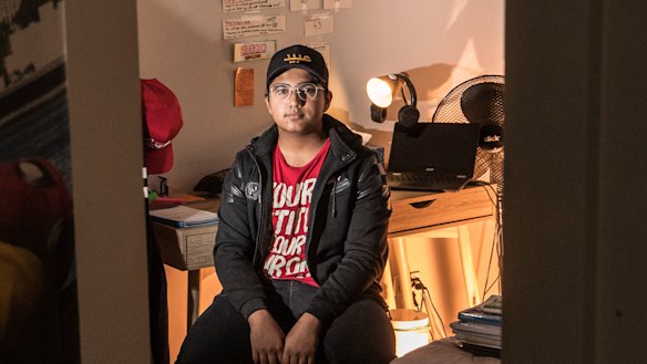 VCE student Ubaid Ahmed has had his year 12 studies disrupted by coronavirus and remote learning. 